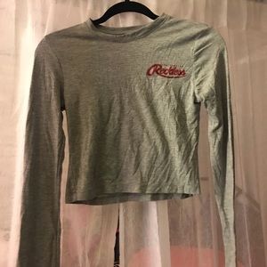 Reckless long sleeve cropped shirt